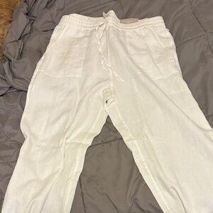 Chico's Cream Wide Leg Pants